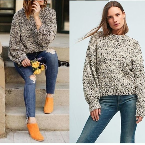Anthropologie Sweaters - Anthropologie Marled Moorland Pullover M